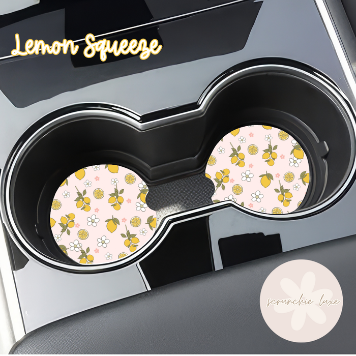 Car Coasters - Lemon Squeeze (2pk)