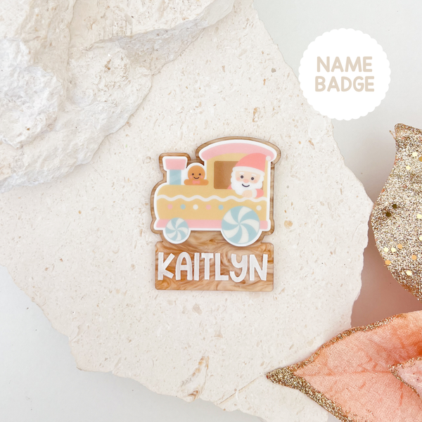 Santas Express Deluxe Name Badge