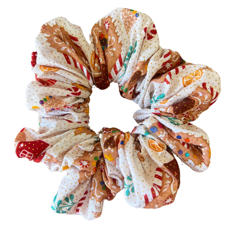 Gingerbread Glitz Scrunchie