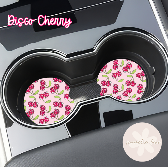 Car Coasters - Disco Cherry (2pk)