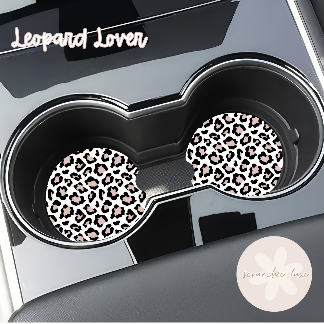 Car Coasters - Leopard Lover (2pk)