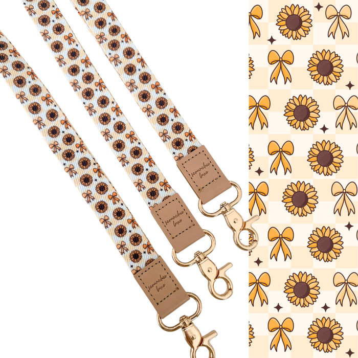 Sunflower Bloom Fabric Lanyard