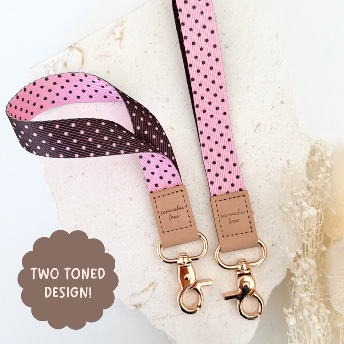 Cocoa Club Strawberry Two-Tone Wristlet