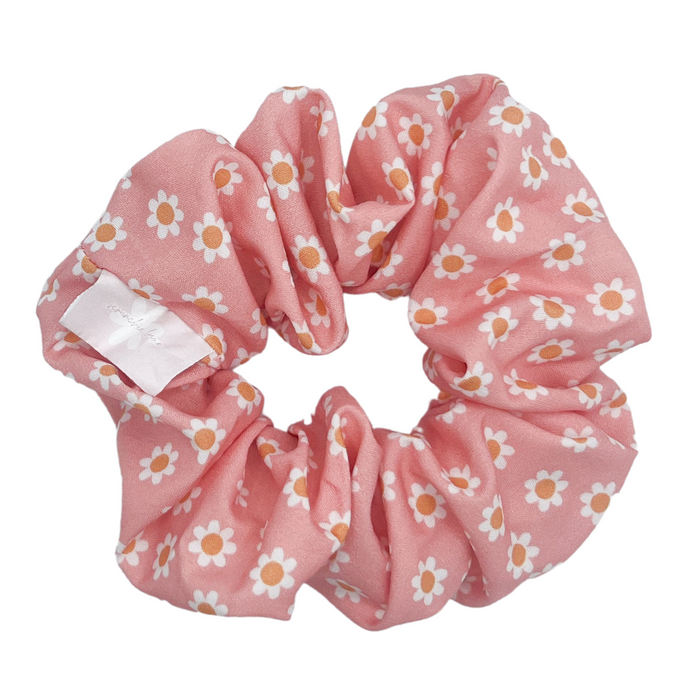 Pink Daisies Scrunchie