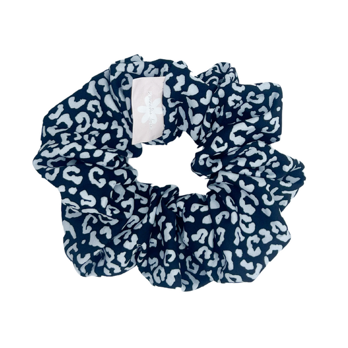 Black Leopard Scrunchie