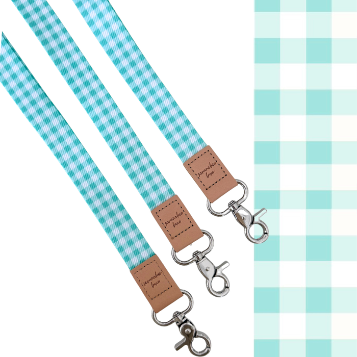 Tiffany Gingham Fabric Lanyard
