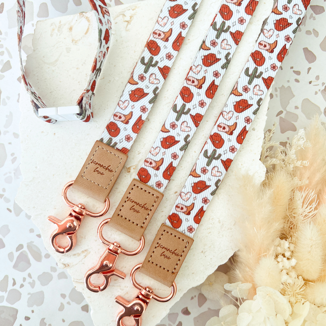 Country Bloom Fabric Lanyard