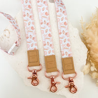 Salty Shells Fabric Lanyard