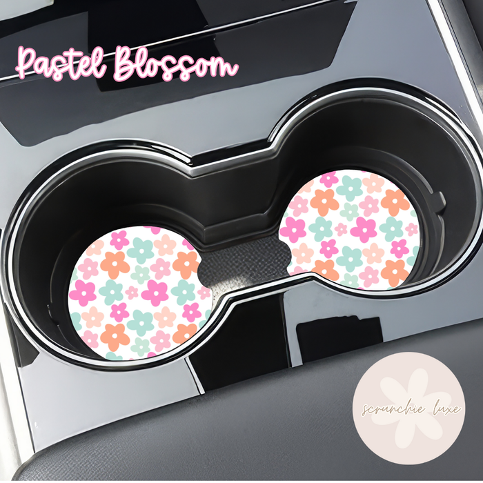 Car Coasters - Pastel Blossom (2pk)