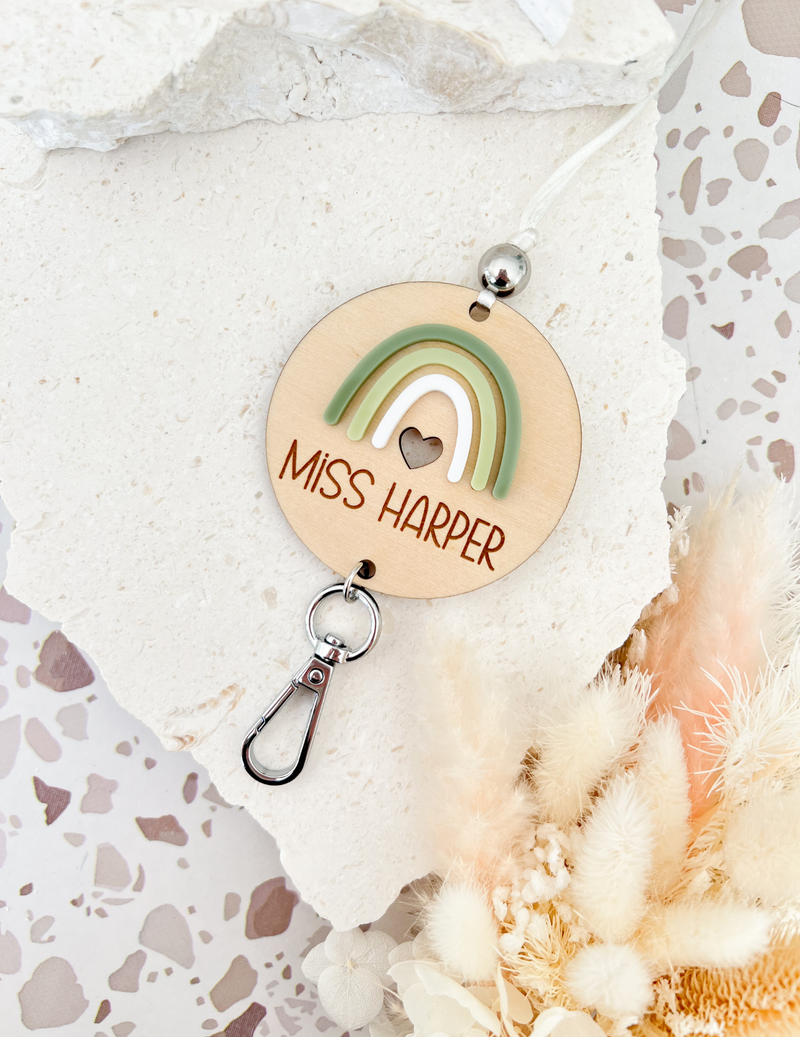 Sage Boho Dreamers Personalised Lanyard