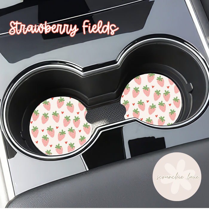 Car Coasters - Strawberry Fields (2pk)