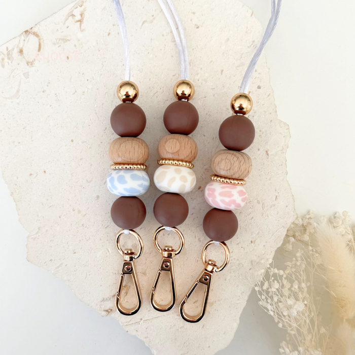 Cocoa Club Beaded Lanyard - Choose your Colour