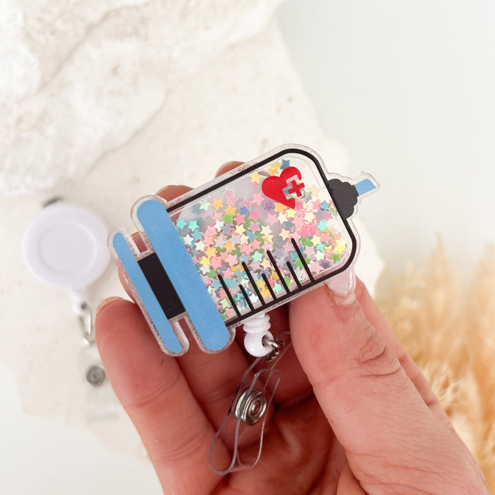 Shaker Acrylic Badge Reel - Needle