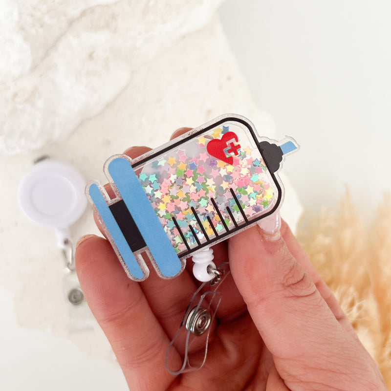 Shaker Acrylic Badge Reel - Needle