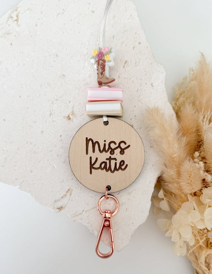 Cowgirl Petal&Pages Personalised Lanyard