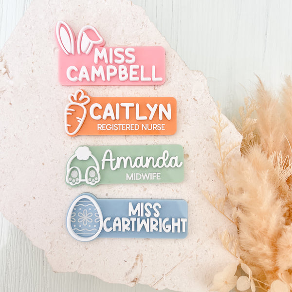 Personalised Easter Name Badges