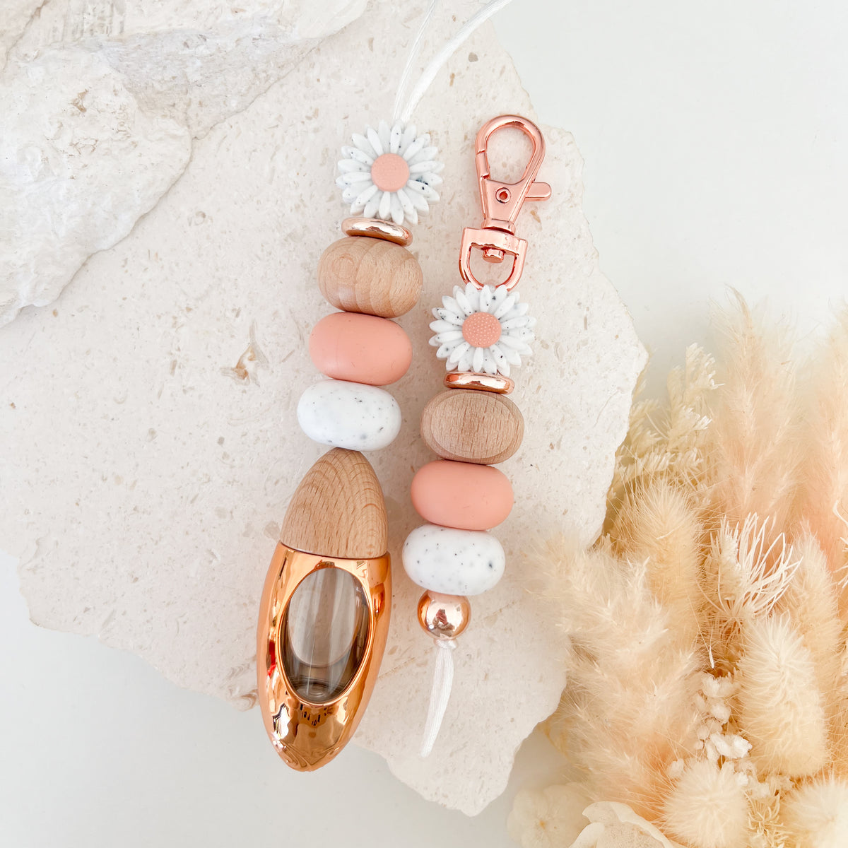 Speckled Peach Daisy Matching Set