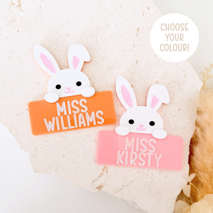Easter Bunny Deluxe Name Badge
