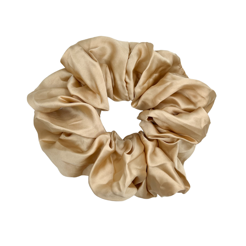 Jumbo Scrunchie - Satin Champagne