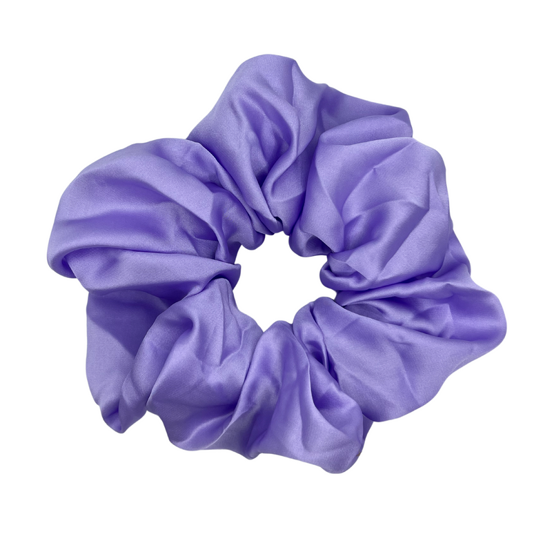 Jumbo Scrunchie - Satin Purple