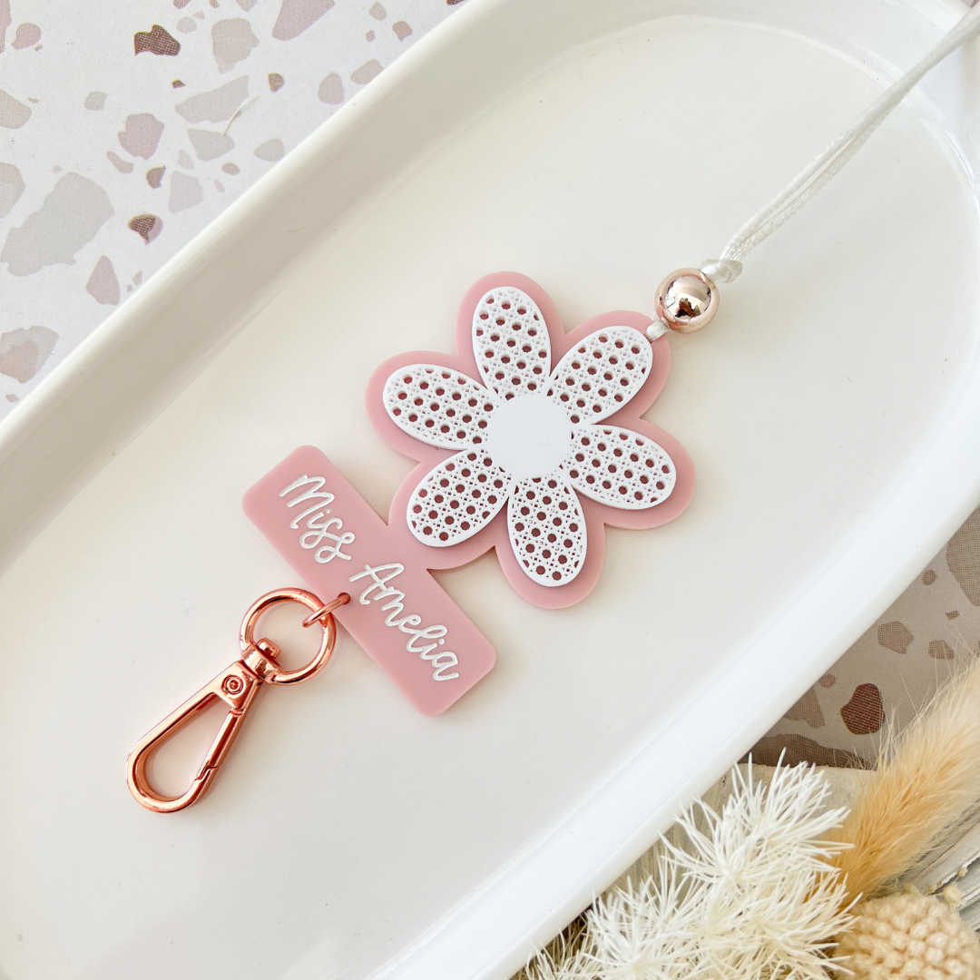 Rattan Daisy Personalised Lanyard